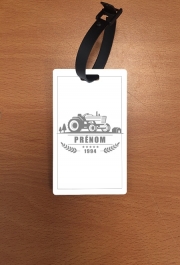 Attache adresse pour bagage Tractor Logo Natural custom Name Tag