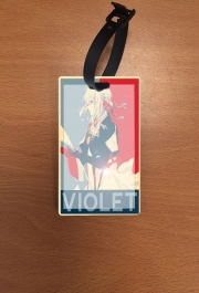 Attache adresse pour bagage Violet Propaganda