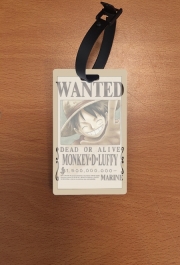 Attache adresse pour bagage Wanted Luffy Pirate