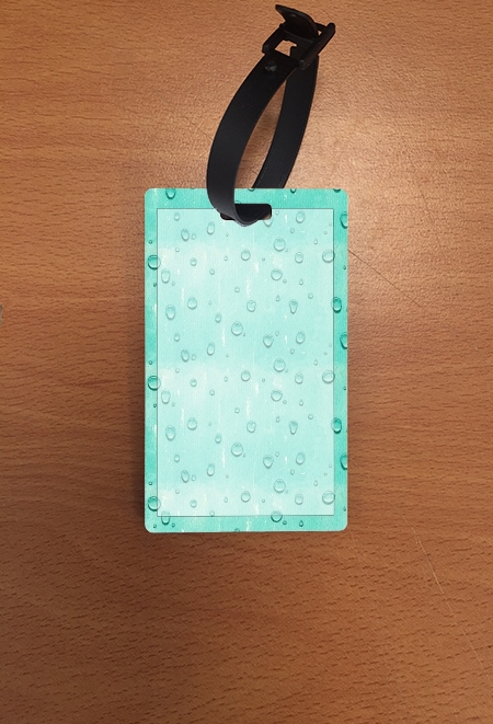 Attache adresse pour bagage Water Drops Pattern