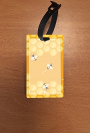 Attache adresse pour bagage Yellow hive with bees