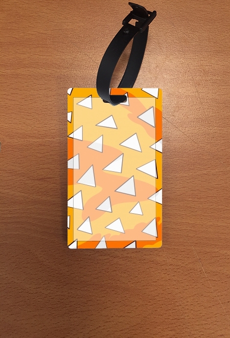 Porte Carte adhésif pour smartphone Zenitsu Pattern Triangle white - Sacs &  Accessoires