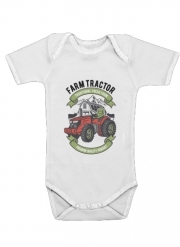 Body Bébé manche courte Tracteur dans la ferme