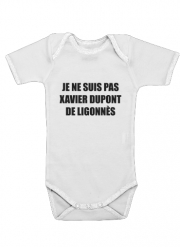 Body Bébé manche courte Je ne suis pas Xavier Dupont De Ligonnes - Nom du criminel modifiable