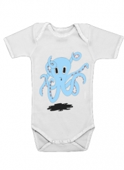 Body Bébé manche courte octopus Blue cartoon