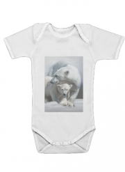 Body Bébé manche courte Polar bear family