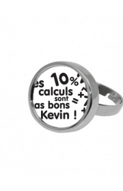 Bague Les calculs ne sont pas bon Kevin - Prénom personnalisable