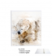 Classeur Rigide Abstract watercolor polar bear