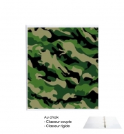 Classeur Rigide Camouflage Militaire Vert