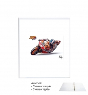 Classeur Rigide Dani Pedrosa Moto GP Cartoon Art