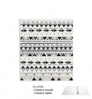 Classeur Rigide Ethnic Candy Tribal in Black and White