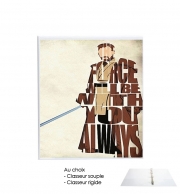 Classeur Rigide Obi Wan Kenobi Tipography Art