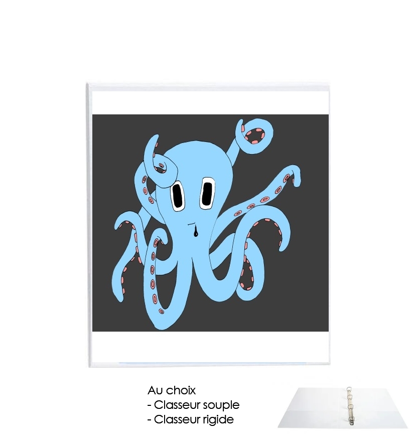 Classeur Rigide octopus Blue cartoon