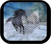 Enceinte bluetooth portable Cheval libre dans la neige