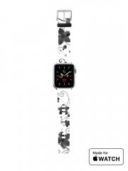 Bracelet pour Apple Watch Black Flower