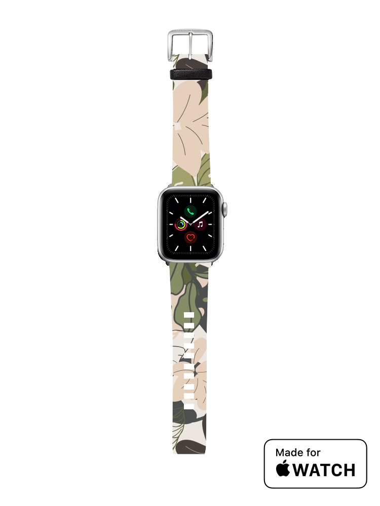 Bracelet pour Apple Watch BOHEMIAN TROPICAL FOLIAGE