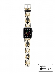 Bracelet pour Apple Watch Glitter Triangles in Gold Black And Nude