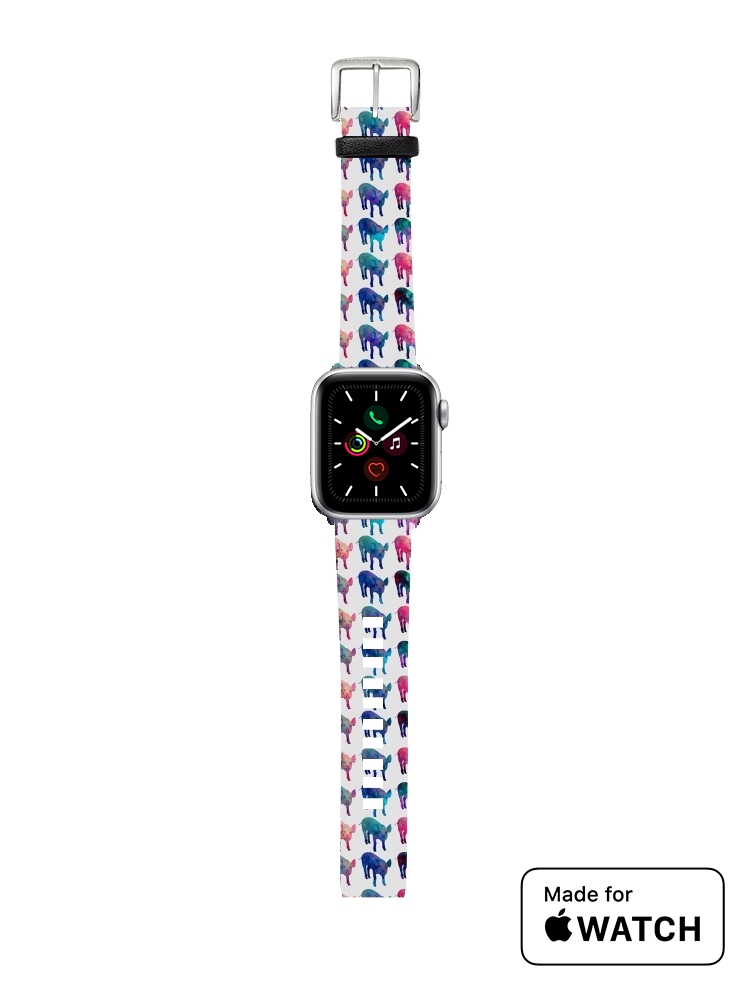 Bracelet pour Apple Watch Cochon Galaxy