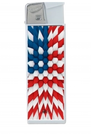 Briquet 3D Poly USA flag
