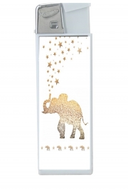 Briquet Gatsby Gold Glitter Elephant