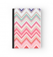 Cahier colorful chevron in pink