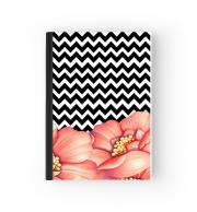 Cahier flower power and chevron
