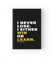 Cahier i never lose either i win or i learn Nelson Mandela