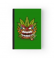 Cahier Tiki mask cannabis weed smoking