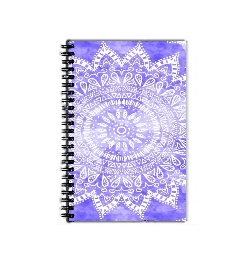 Cahier de texte Bohemian Flower Mandala in purple