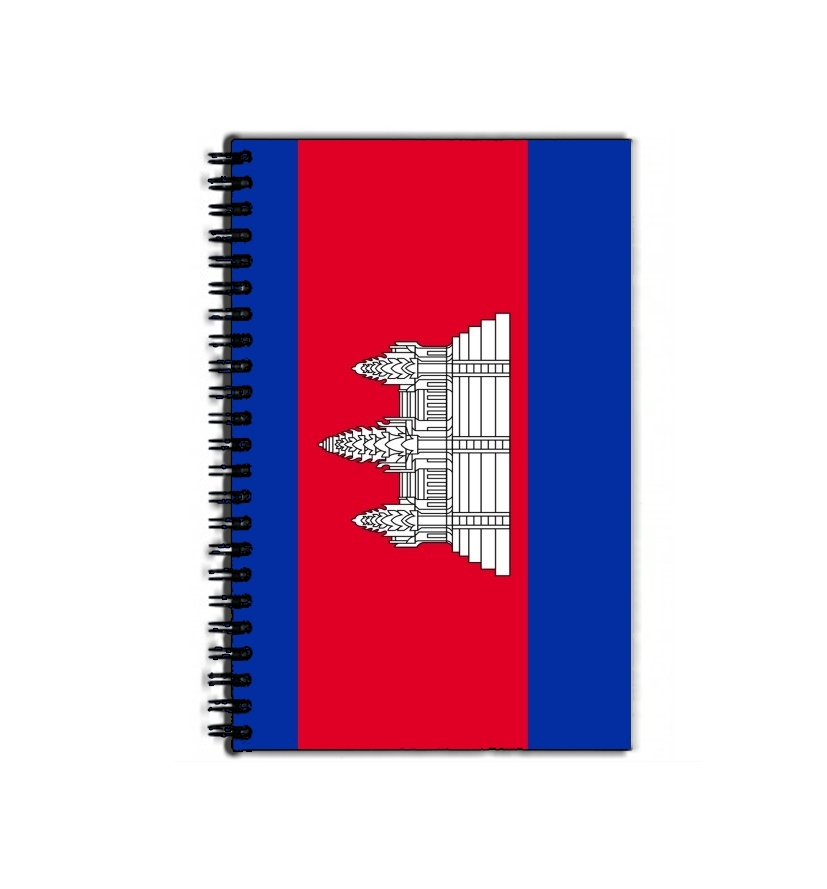 Cahier de texte Cambodge Flag