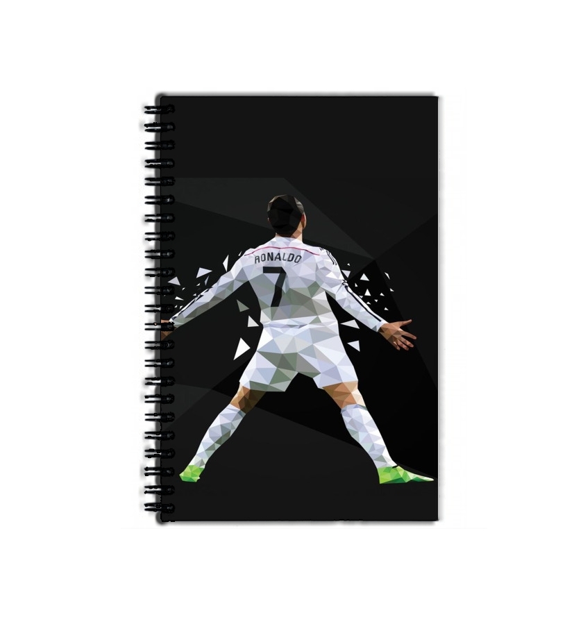 Cahier de texte Cristiano Ronaldo Celebration Piouuu GOAL Abstract ART