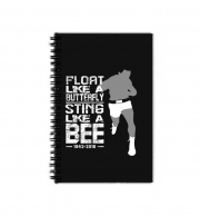 Cahier de texte Float like a butterfly Sting like a bee