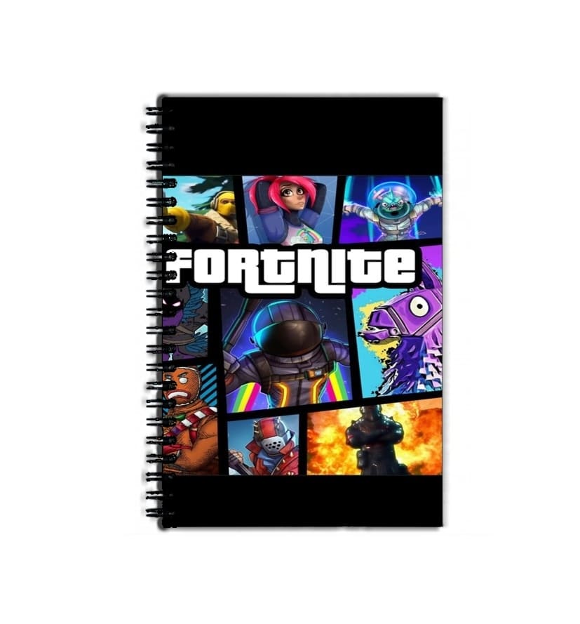 Cahier de texte Fortnite - Battle Royale Art Feat GTA