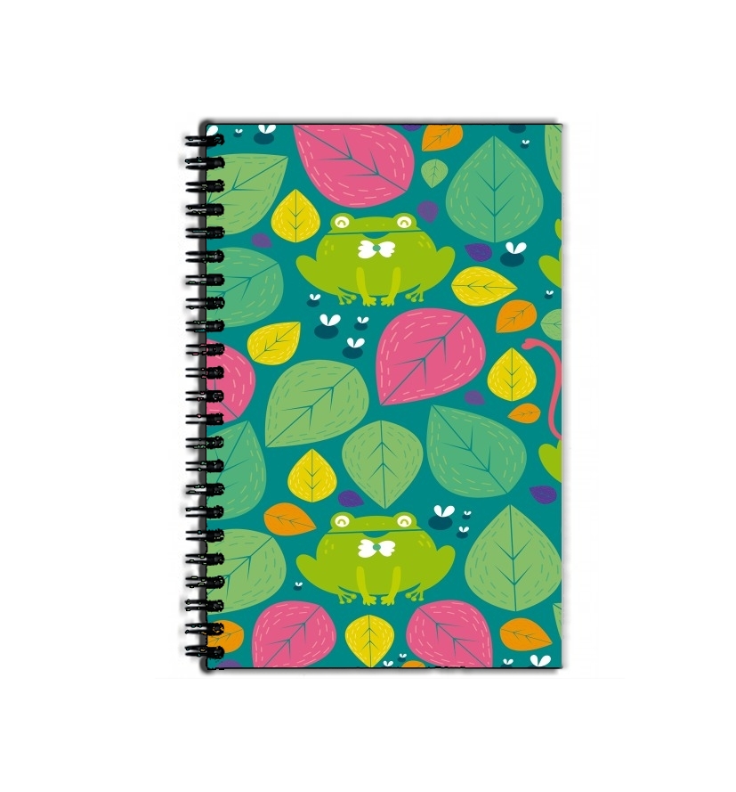 Cahier de texte Frogs and leaves
