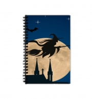 Cahier de texte Halloween Pleine Lune avec sorcière