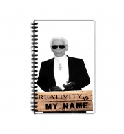 Cahier de texte Karl Lagerfeld Creativity is my name