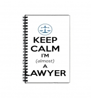 Cahier de texte Keep calm i am almost a lawyer cadeau étudiant en droit