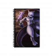 Cahier de texte Mew And Mewtwo Fanart