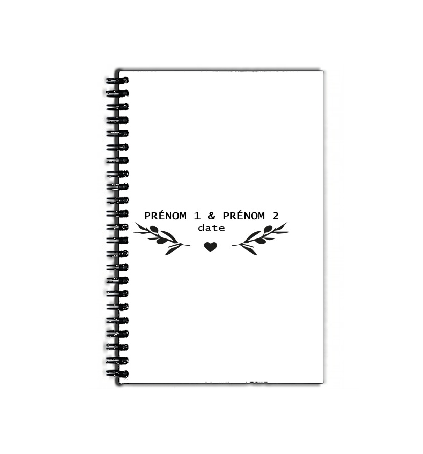 Cahier de texte Tampon Mariage Provence branches d'olivier