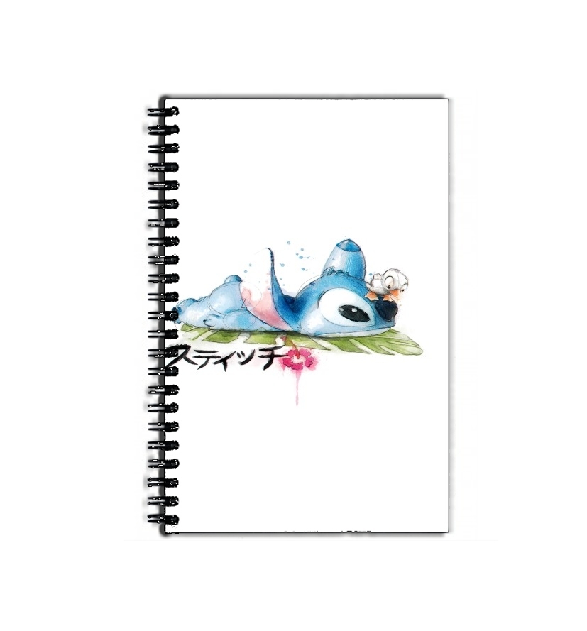 Cahier de texte Stitch watercolor white - Sacs & Accessoires