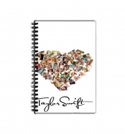 Cahier de texte Taylor Swift Love Fan Collage signature