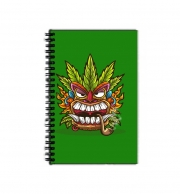 Cahier de texte Tiki mask cannabis weed smoking