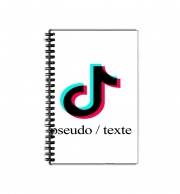 Cahier de texte Tiktok personnalisable avec pseudo / texte
