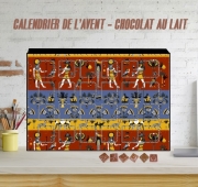 Calendrier de l'avent Ancient egyptian religion seamless pattern