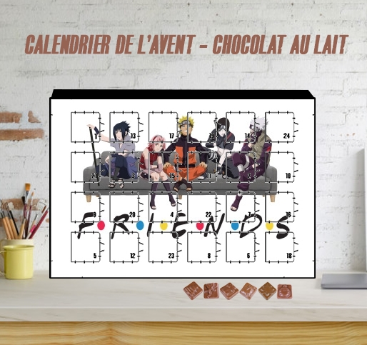 Calendrier de l'avent Friends parodie Naruto manga white - Sacs &  Accessoires