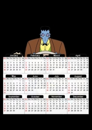 Calendrier addams family