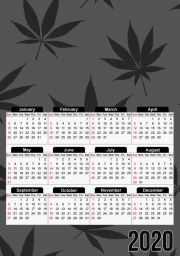 Calendrier Feuille de cannabis Pattern