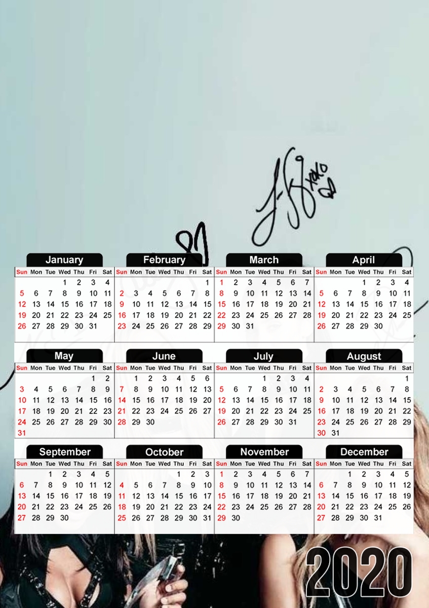 Calendrier Fifth harmony signatures