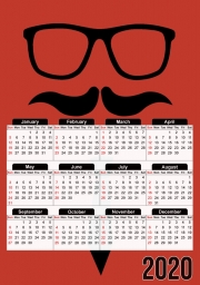 Calendrier Hipster Face
