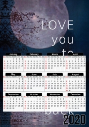 Calendrier I love you to the moon and back